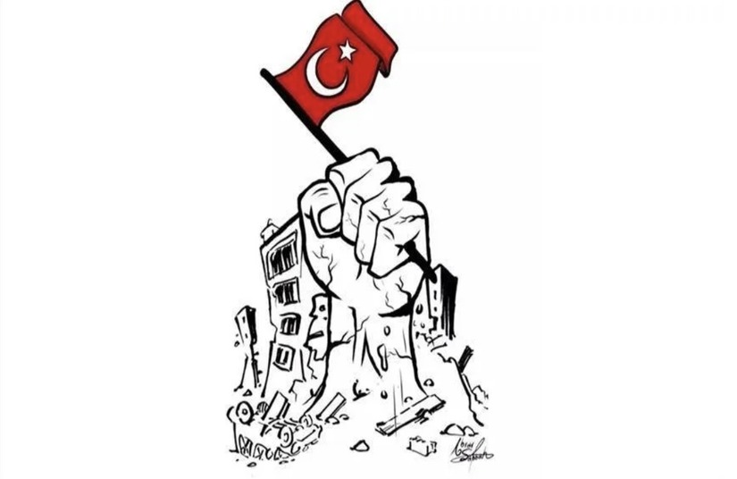 Palestine artist 'corrects' Charlie Hebdo cartoon on Turkiye's quake crisis